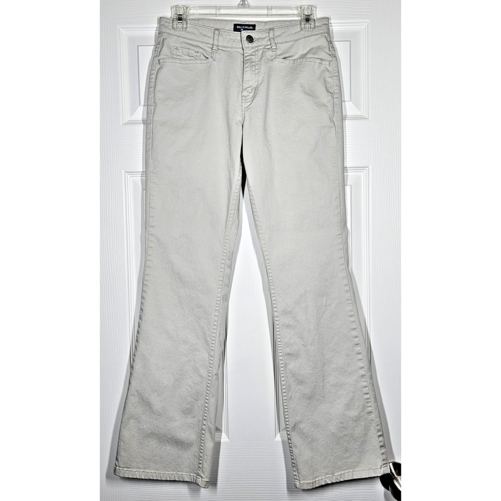 VTG Y2K 2001 Levi's Silver Tab Khaki‎ Pants Junior's 5M Flare Leg Bootcut 29x30